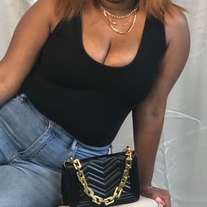 Missguided V neck bodysuit